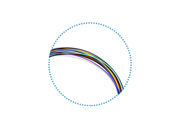 A special minimum bending insensitive radius is adopted to ensure that the communication system can run stably even when the fiber is extremely bent