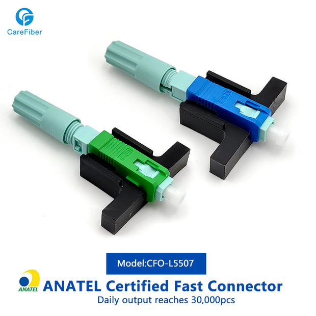 FTTH SC-APC/UPC screwed type fiber optical fast connector