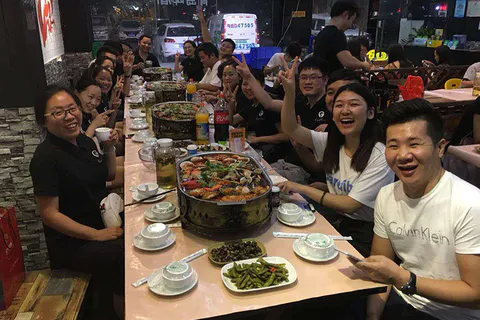 Dinner after the exhibition (Shenzhen CIOE)