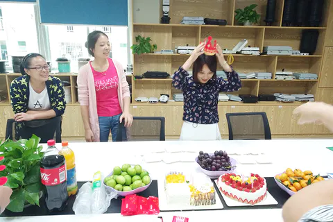 Staff birthday party in November 2018