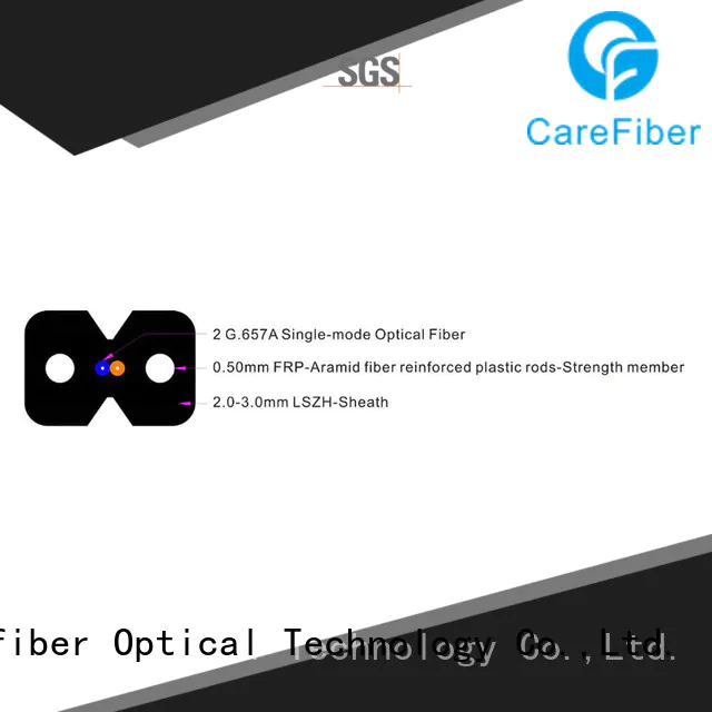 Carefiber variety of ftth indoor drop cable trader for wholesale