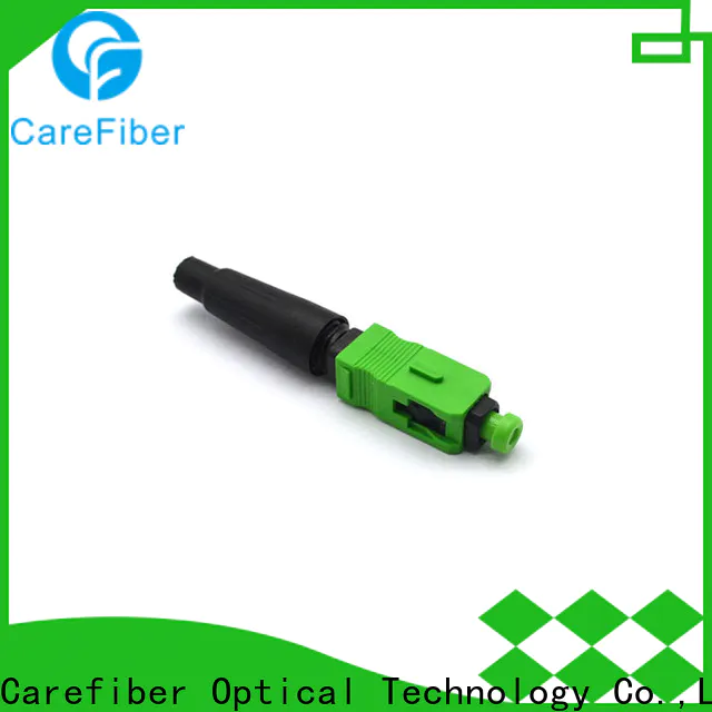 Carefiber optic lc fast connector provider for distribution