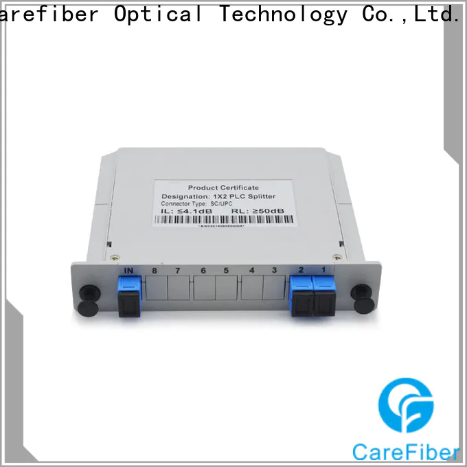 Carefiber 1x64 plc fiber splitter cooperation for communication
