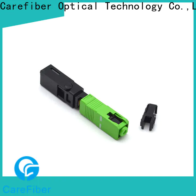 Carefiber lock fiber optic fast connector provider for consumer elctronics
