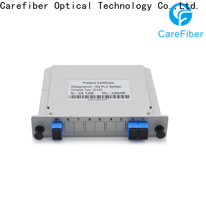 Carefiber 1x64 plc optical splitter cooperation for industry