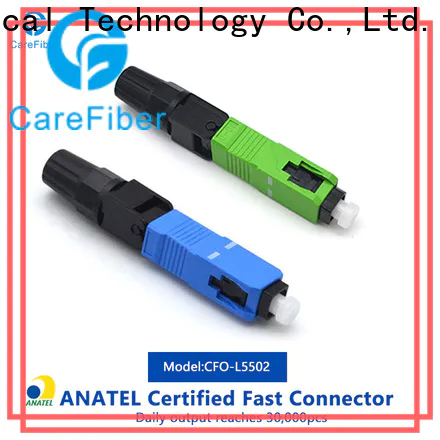 Carefiber dependable fiber fast connector provider for distribution