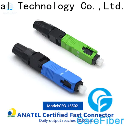 Carefiber mini lc fast connector provider for distribution