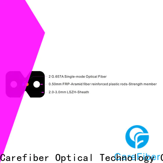 Carefiber reliable ftth drop cable factory