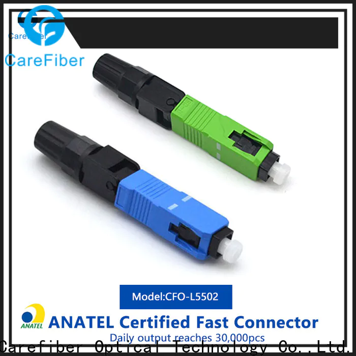 Carefiber new lc fast connector provider for distribution
