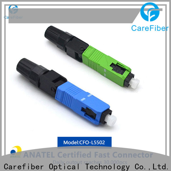 Carefiber connector sc lc fast connector provider for consumer elctronics